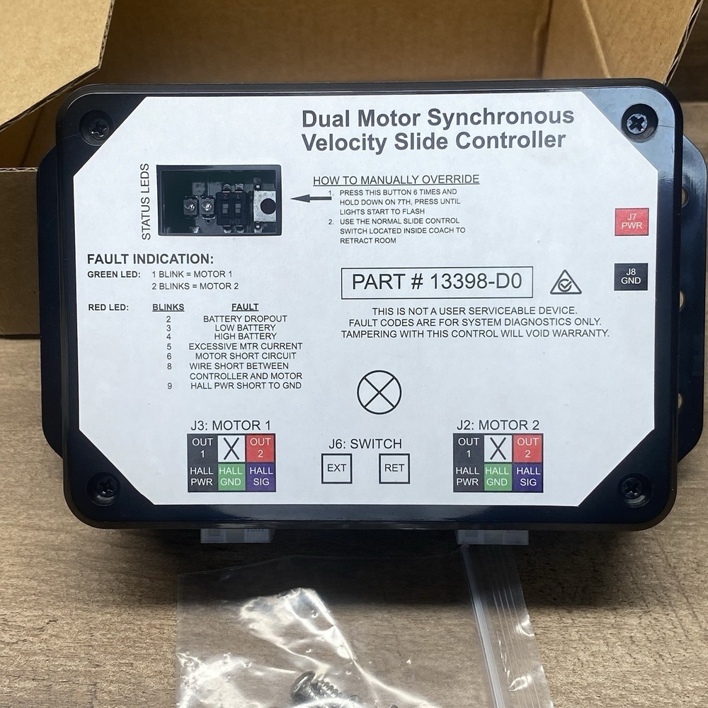 RV Motorhome Dual Motor Slide Controller 13398-D0 Synchronous New